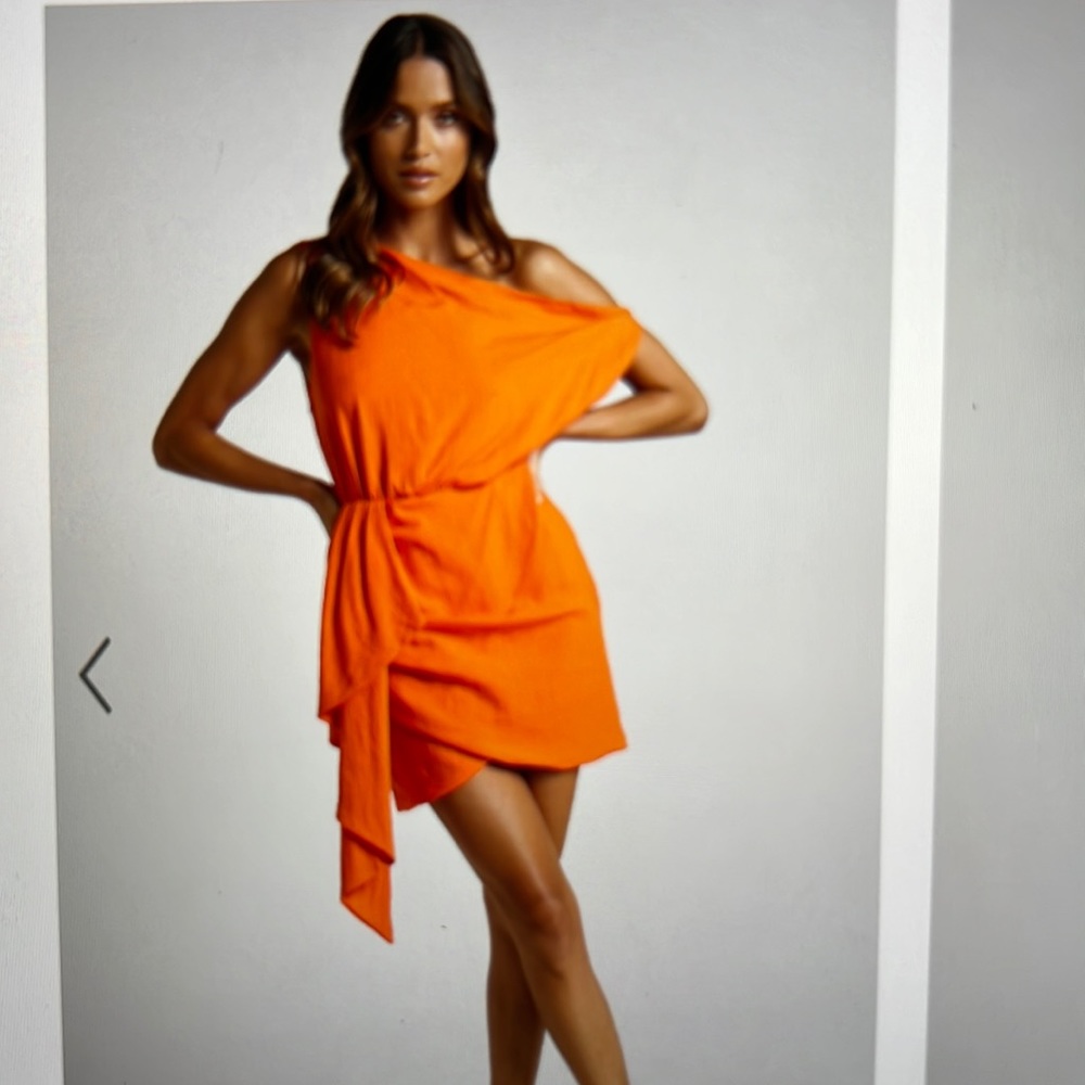 NWT Showpo Drape One Shoulder Dress